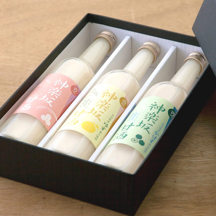 【贈答用】神楽坂甘酒500ml 3種ギフトセット