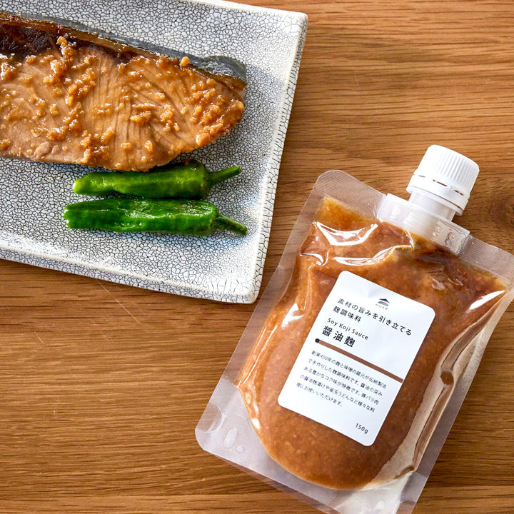 Soy sauce koji that brings out the flavor of the ingredients