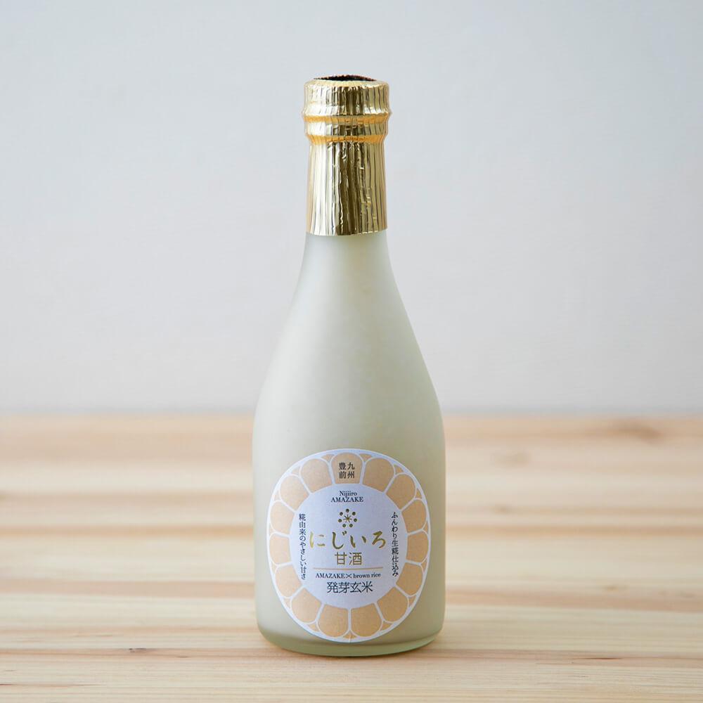 【贈答用/送料無料】季節限定 にじいろ甘酒 3種セット（八女抹茶・発芽玄米・巨峰）