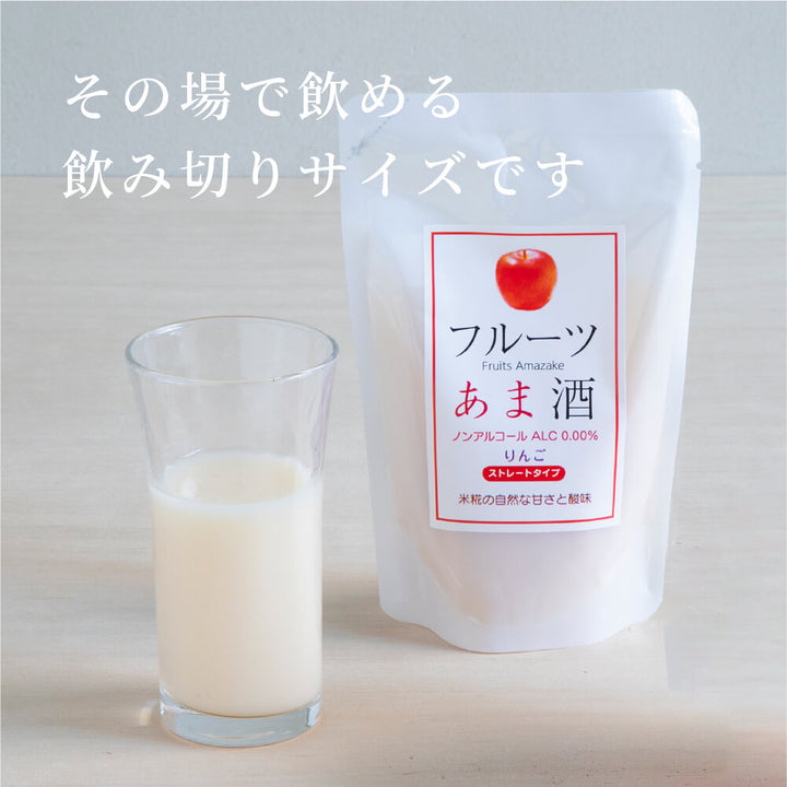 [Bulk Purchase] Koji Wadaya Fruit Amazake Apple 160ml 6 pack set