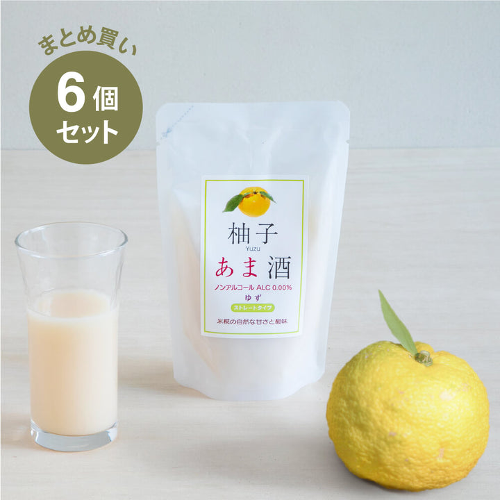 [Bulk Purchase] Koji Wadaya Fruit Amazake Yuzu 160ml 6 pack set