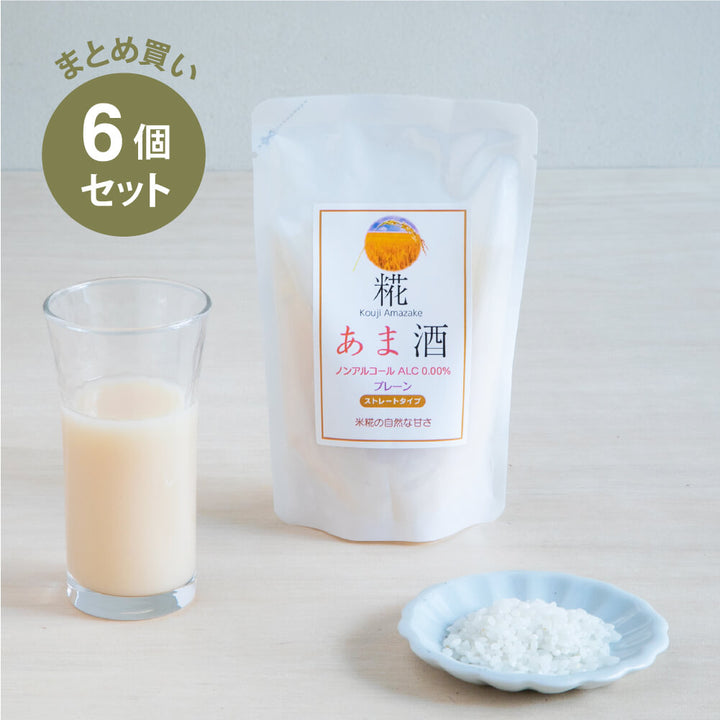 [Großkauf] Koji Wadaya Fruit Amazake Plain 160 ml 6er-Pack-Set