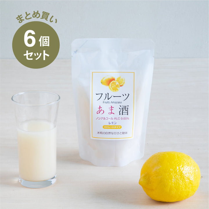 [Bulk Purchase] Koji Wadaya Fruit Amazake Lemon 160ml 6 pack set