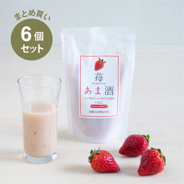 [Großkauf] Koji Wadaya Fruit Amazake Erdbeere 160 ml 6er-Pack-Set